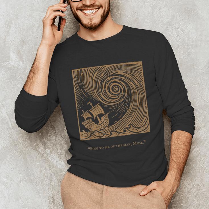 Iliad Odyssey Homer Ancient Greek History Book Odyssey Unisex Long Sleeve T-Shirt Iliad Odyssey Homer Ancient Greek History Book Odyssey Unisex Long Sleeve T-Shirt