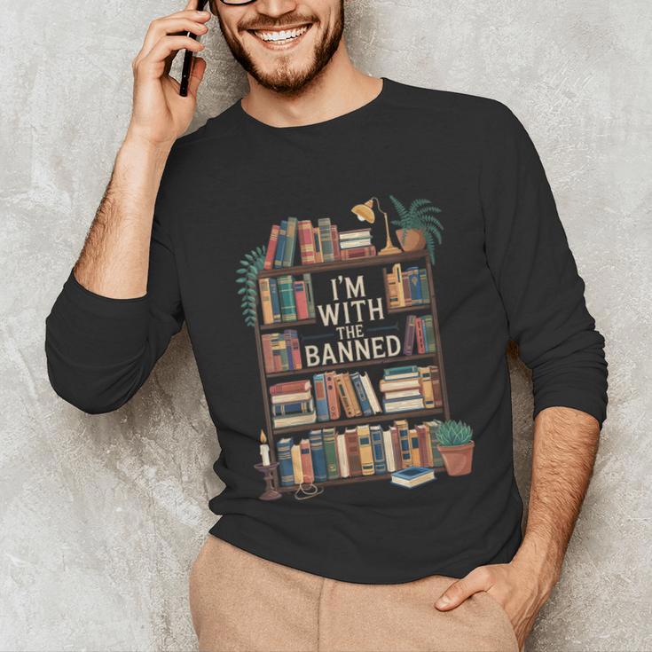 I'm With The Banned Books Reading Unisex Long Sleeve T-Shirt I'm With The Banned Books Reading Unisex Long Sleeve T-Shirt