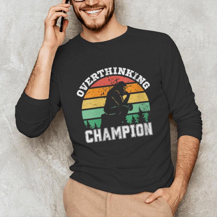 INTJ Introverts Shy Introvert Overthinking Champion Unisex Long Sleeve T-Shirt