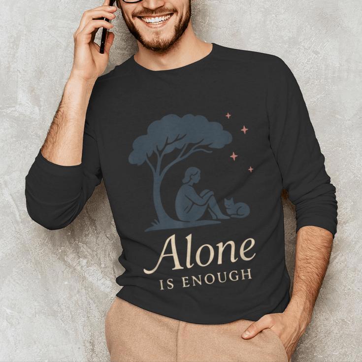 Introvert Alone Is Enough Social Battery Low Antisocial Unisex Long Sleeve T-Shirt Introvert Alone Is Enough Social Battery Low Antisocial Unisex Long Sleeve T-Shirt