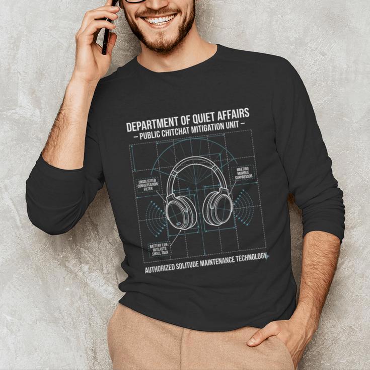 Introvert Anti Social Public Chitchat Mitigation Unisex Long Sleeve T-Shirt Introvert Anti Social Public Chitchat Mitigation Unisex Long Sleeve T-Shirt