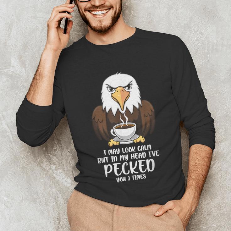 Introvert Eagle And Coffee Lovers Unisex Long Sleeve T-Shirt Introvert Eagle And Coffee Lovers Unisex Long Sleeve T-Shirt