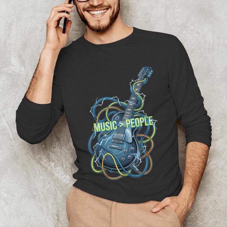 Introvert Music Lover Electric Guitar Rock Unisex Long Sleeve T-Shirt Introvert Music Lover Electric Guitar Rock Unisex Long Sleeve T-Shirt