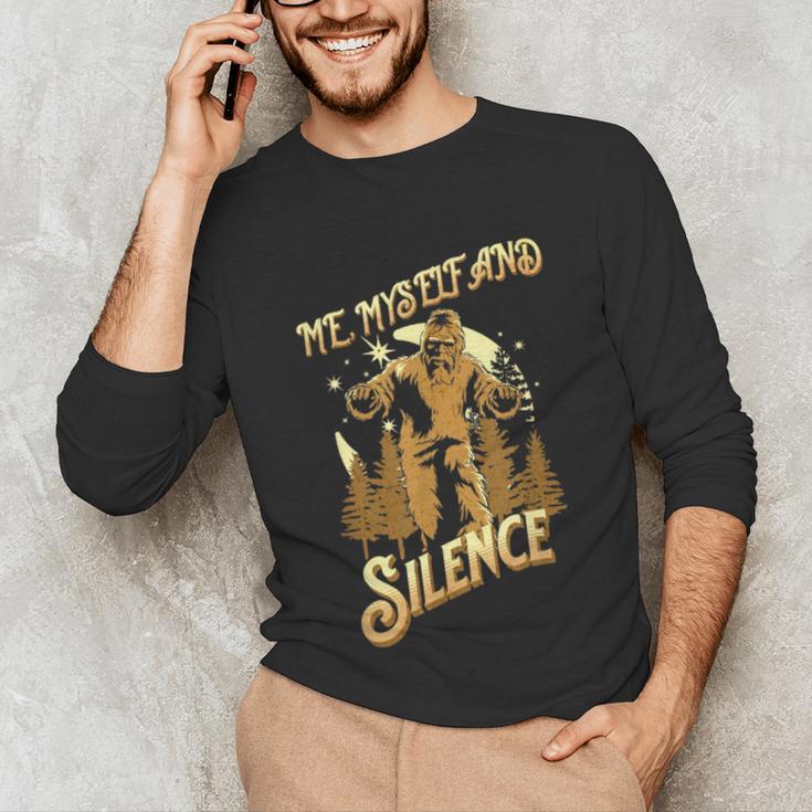 Introvert Relaxation Me Myself And Silence Vacation Bigfoot Unisex Long Sleeve T-Shirt Introvert Relaxation Me Myself And Silence Vacation Bigfoot Unisex Long Sleeve T-Shirt
