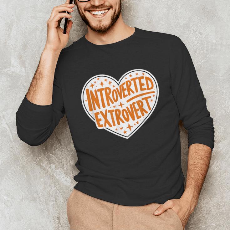 Introverted Extrovert People Hater Calm Peace Lover Unisex Long Sleeve T-Shirt Introverted Extrovert People Hater Calm Peace Lover Unisex Long Sleeve T-Shirt