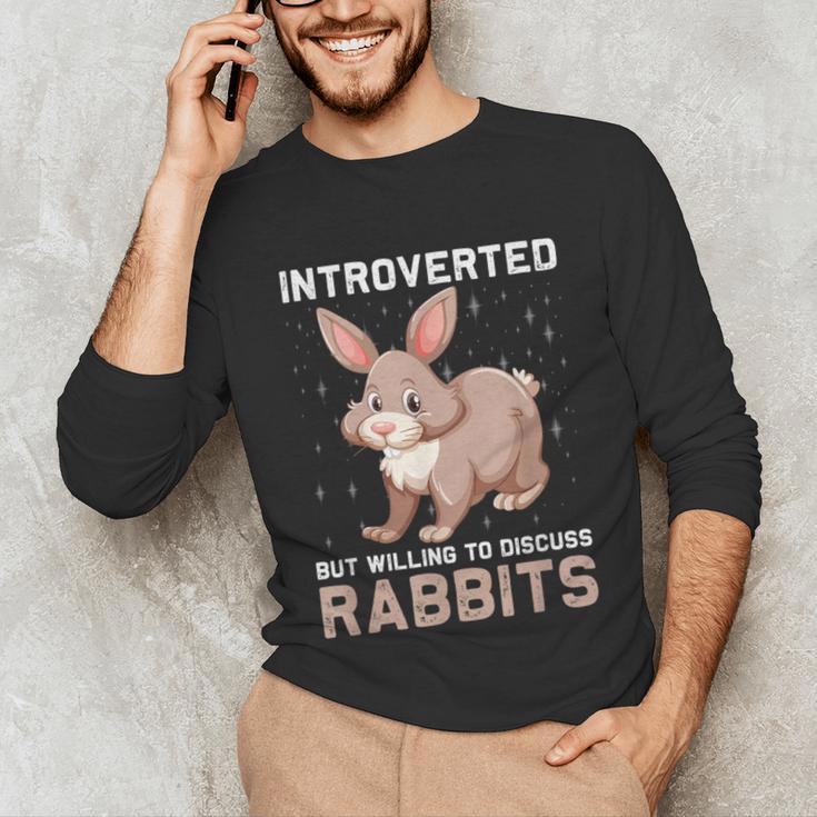 Introverted Rabbits Bunny Lover Rabbit Introvert Unisex Long Sleeve T-Shirt Introverted Rabbits Bunny Lover Rabbit Introvert Unisex Long Sleeve T-Shirt