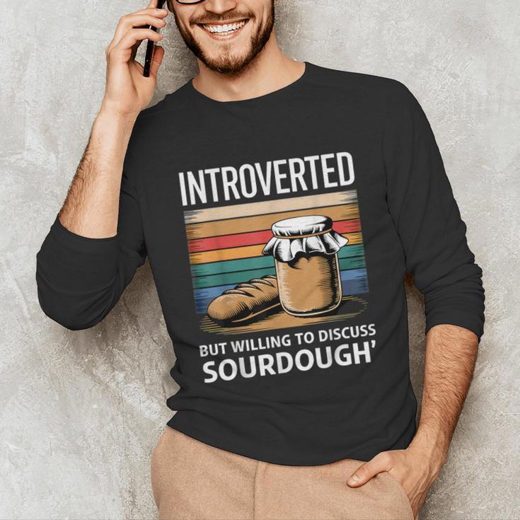 Introverted But Willing To Discuss Sourdough Vintage Baking Unisex Long Sleeve T-Shirt Introverted But Willing To Discuss Sourdough Vintage Baking Unisex Long Sleeve T-Shirt