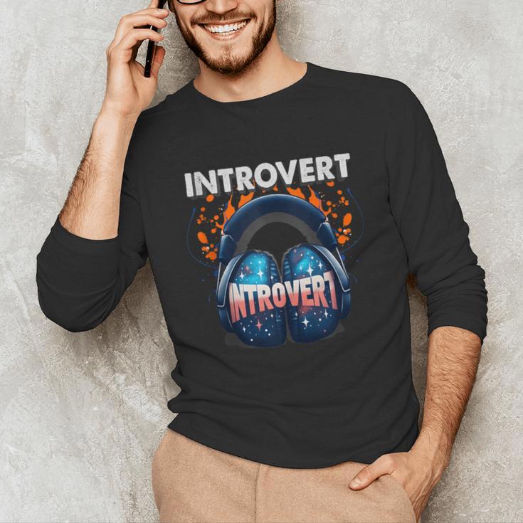 Introvert's Best Friend Noise-Canceling Headphones Unisex Long Sleeve T-Shirt