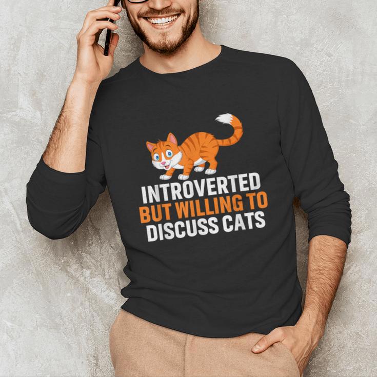 Introverts Cat Lover Introvert Antisocial Cats Anti Social Unisex Long Sleeve T-Shirt