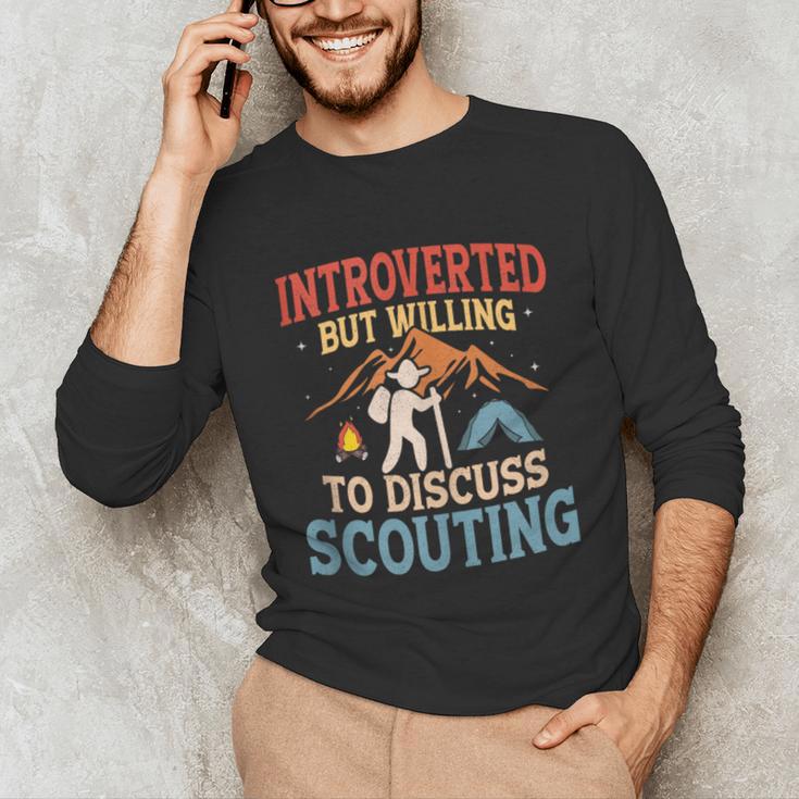 Introvert's Scouting Passion Unisex Long Sleeve T-Shirt Introvert's Scouting Passion Unisex Long Sleeve T-Shirt