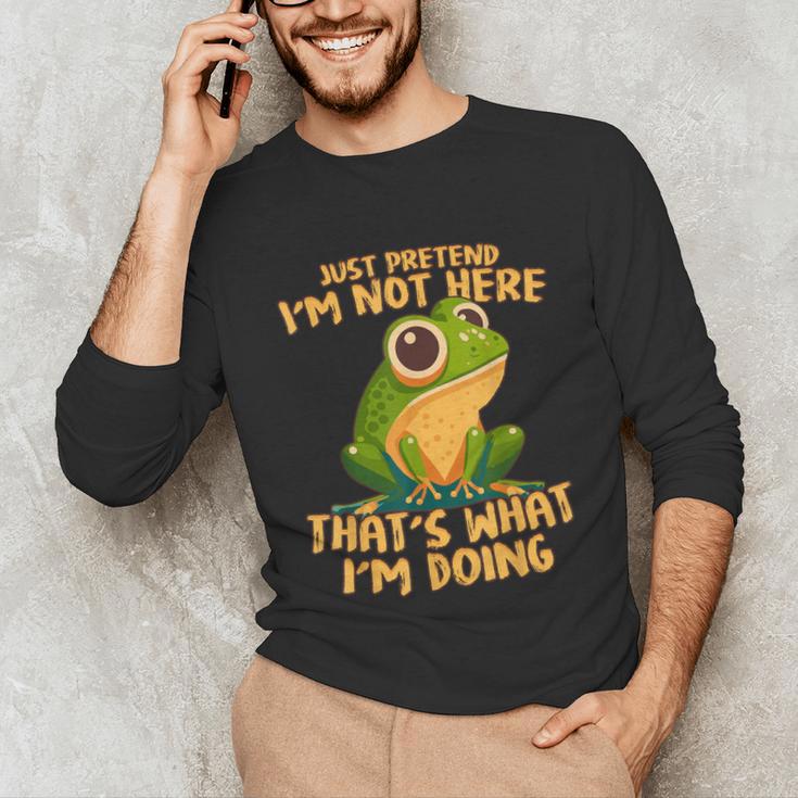Introverts Thats What Im Doing Just Pretends Unisex Long Sleeve T-Shirt