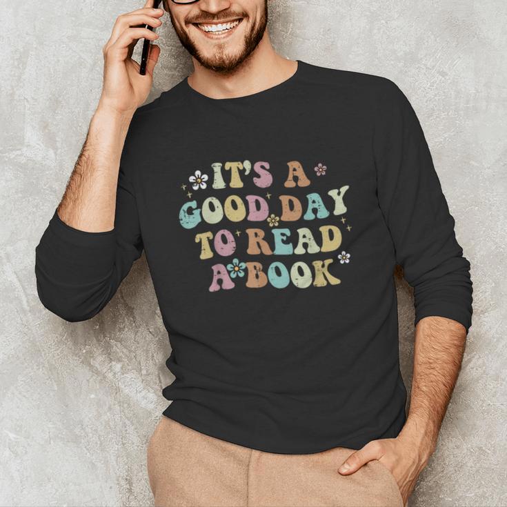It's A Good Day To Read A Book Reading Librarian Teacher Kid Unisex Long Sleeve T-Shirt