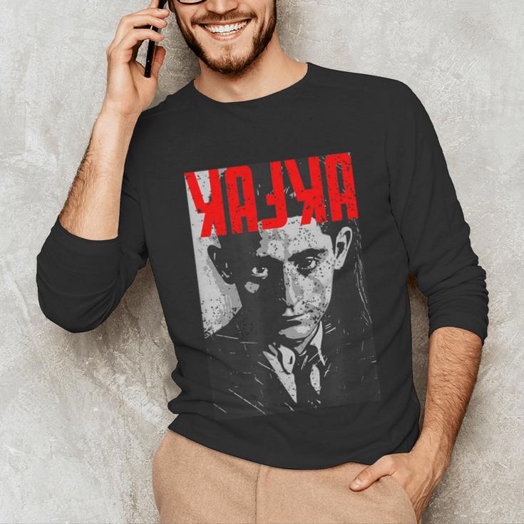 Kafka Franz Portrait Books And Literature Unisex Long Sleeve T-Shirt