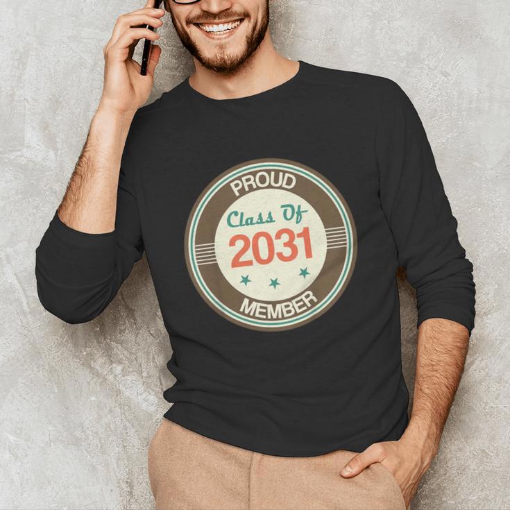 Kids Class Of 2031 Shirt Back To School Future Graduation Unisex Long Sleeve T-Shirt