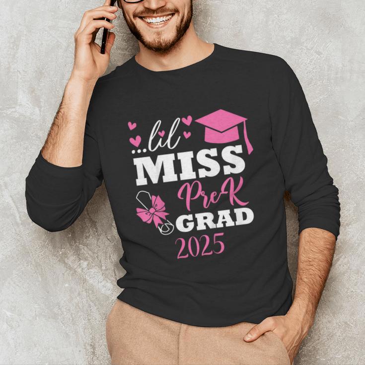 Kids Little Miss Pre-K Grad Preschool Prek Graduation 2025 Unisex Long Sleeve T-Shirt