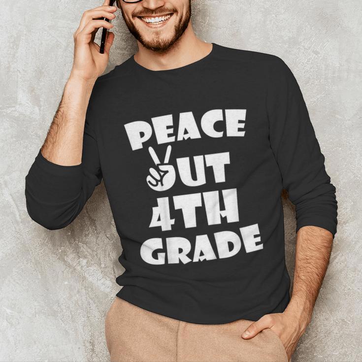 Kids Kids Peace Out 4th Grade For Graduation Unisex Long Sleeve T-Shirt