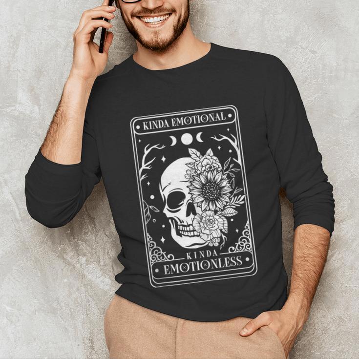 Kinda Emotional Kinda Emotionless Tarot Card Introvert Unisex Long Sleeve T-Shirt