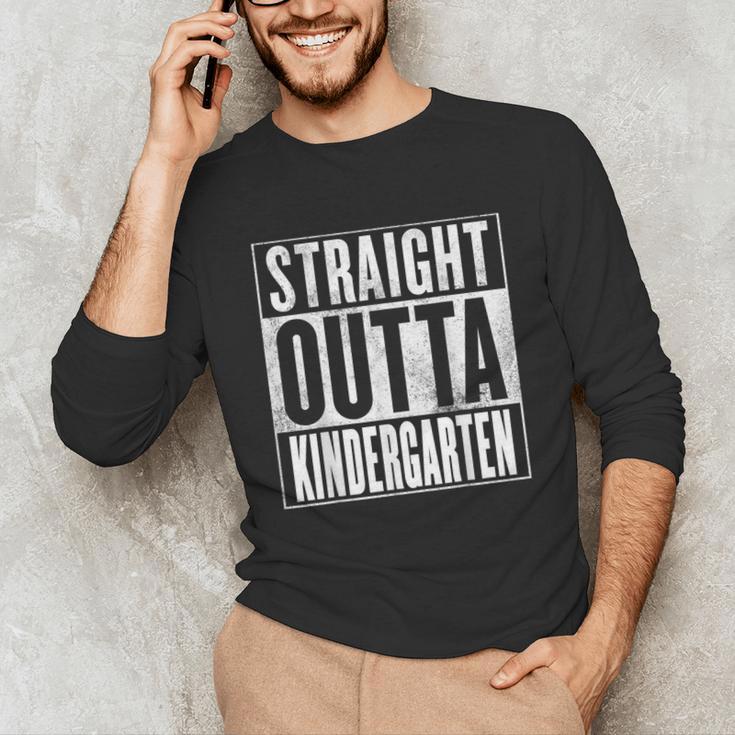 Kindergarten Graduation- Straight Outta Kindergarten Unisex Long Sleeve T-Shirt