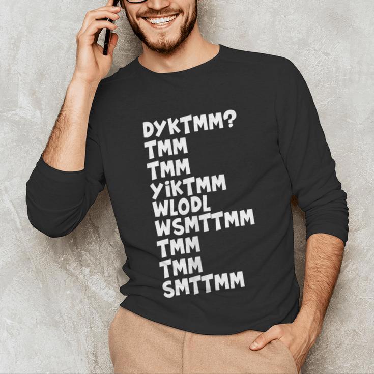 Do You Know The Muffin Man DYKTMM Nostalgia Quote Unisex Long Sleeve T-Shirt Do You Know The Muffin Man DYKTMM Nostalgia Quote Unisex Long Sleeve T-Shirt