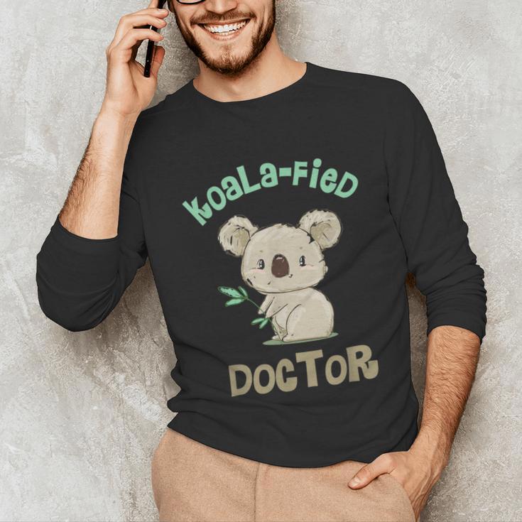 Koala Doctor Shirt Med Student Graduation Idea Unisex Long Sleeve T-Shirt
