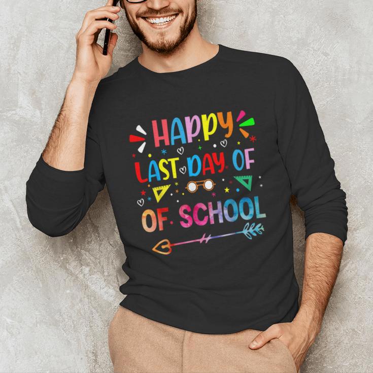 Last Day Of School Tie Dye School Graduation Summer Teacher Unisex Long Sleeve T-Shirt