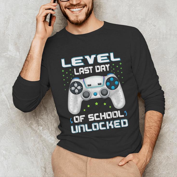 Last Days Of School Graduation Kindergarten Gamer Boys Kids Unisex Long Sleeve T-Shirt