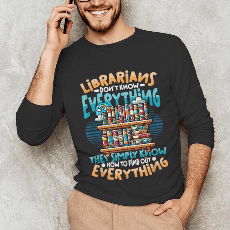 Librarian Book Lover Library Librarian Unisex Long Sleeve T-Shirt