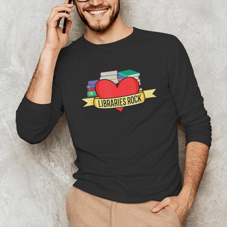 Librarian Library Assistant Libraries Rock Book Lover Unisex Long Sleeve T-Shirt Librarian Library Assistant Libraries Rock Book Lover Unisex Long Sleeve T-Shirt