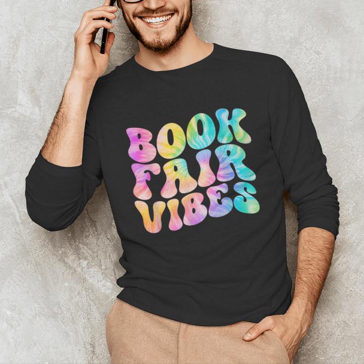 Library Book Fair Vibe Tie Dye School Reading Nostalgic Unisex Long Sleeve T-Shirt Library Book Fair Vibe Tie Dye School Reading Nostalgic Unisex Long Sleeve T-Shirt