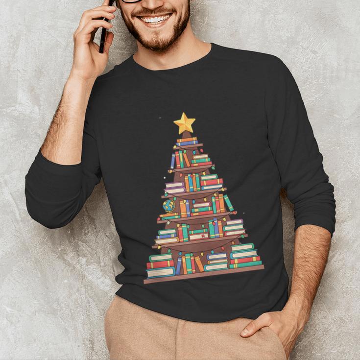 Literary Book Tree Bookish Shelf Art For Avid Readers Unisex Long Sleeve T-Shirt