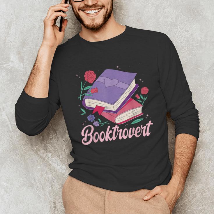 Literary Reading Book Introvert Booktrovert Reading Unisex Long Sleeve T-Shirt