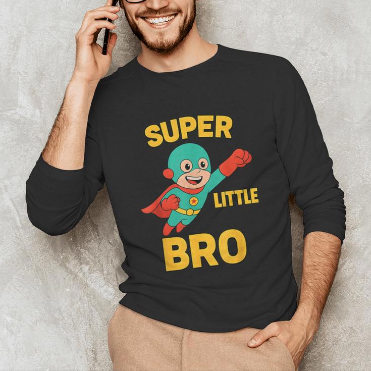 Little Cute Superhero Brother Comic Book Baby Bro Unisex Long Sleeve T-Shirt Little Cute Superhero Brother Comic Book Baby Bro Unisex Long Sleeve T-Shirt