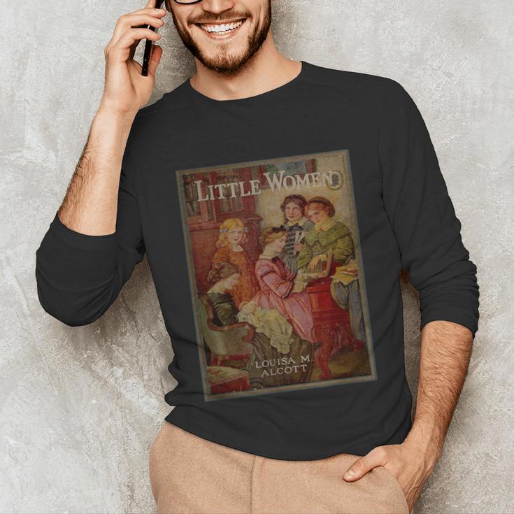 Louisa May Alcott Coming Of Age Novel Little Women Book Cover Small Unisex Long Sleeve T-Shirt