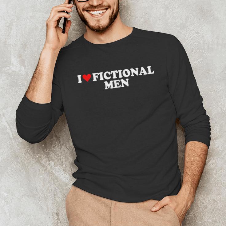 I Love Heart Fictional Men Simple Cute Reading Books Unisex Long Sleeve T-Shirt