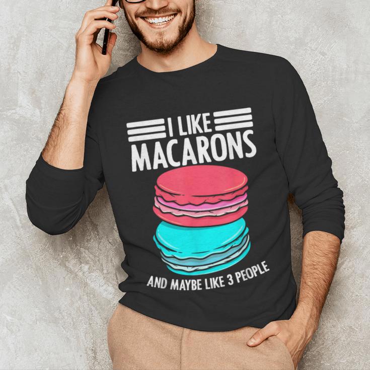 Macaroons Dessert Antisocial Introvert Pastries Food Lover Unisex Long Sleeve T-Shirt Macaroons Dessert Antisocial Introvert Pastries Food Lover Unisex Long Sleeve T-Shirt