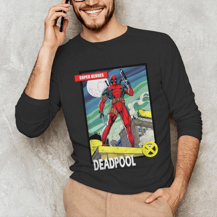 Marvel Comics Deadpool Vintage Book Art Unisex Long Sleeve T-Shirt Marvel Comics Deadpool Vintage Book Art Unisex Long Sleeve T-Shirt