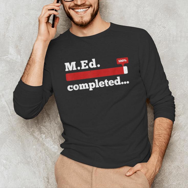 Master Of Education Completed Teacher Master Graduation For Men Women Unisex Long Sleeve T-Shirt