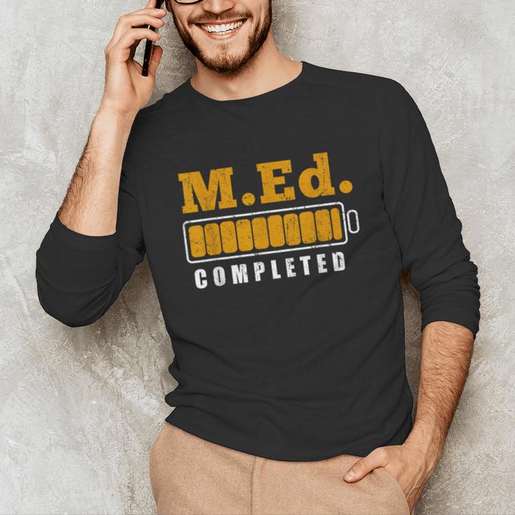 Master Graduation Completed Master Of Education Teacher Men Women Unisex Long Sleeve T-Shirt