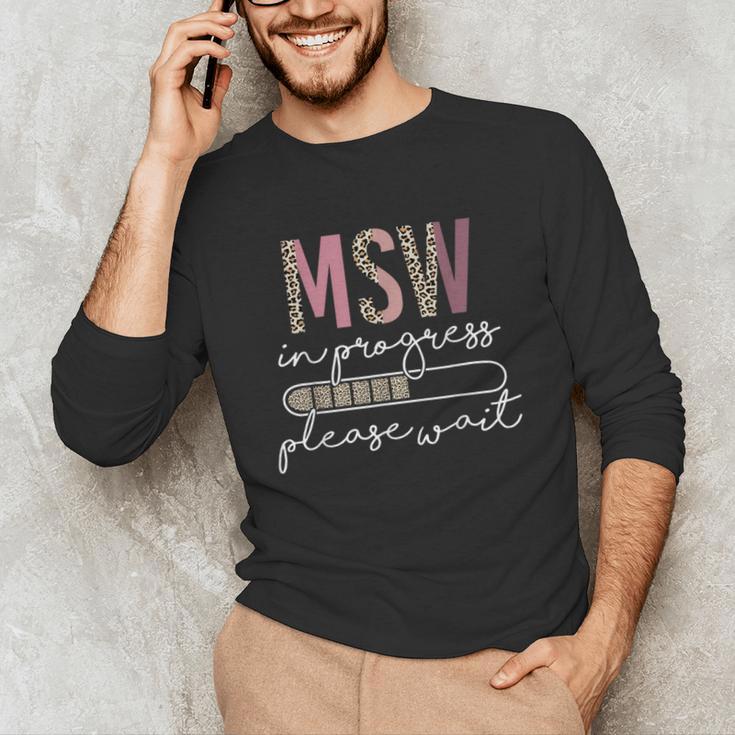 Master Social Worker MSW Graduation Social Work Student Unisex Long Sleeve T-Shirt