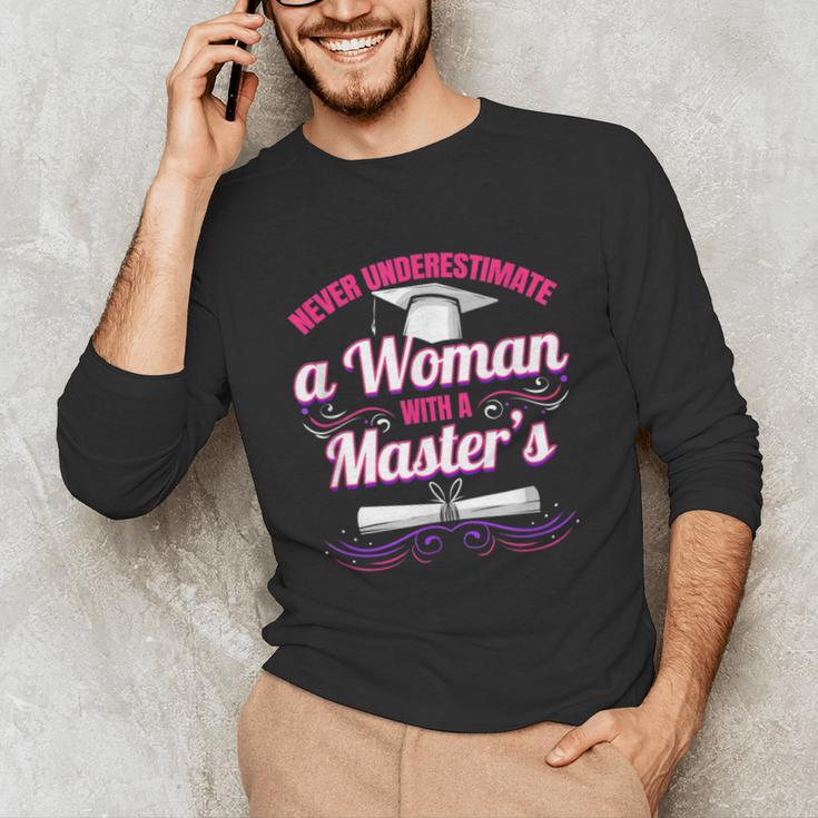 Master University Degree Master Graduation Party Girl Unisex Long Sleeve T-Shirt