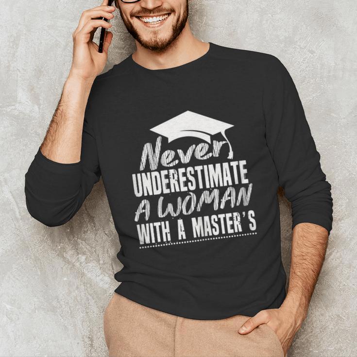 Master's Graduation Shirt For Women With Masters Degree Unisex Long Sleeve T-Shirt