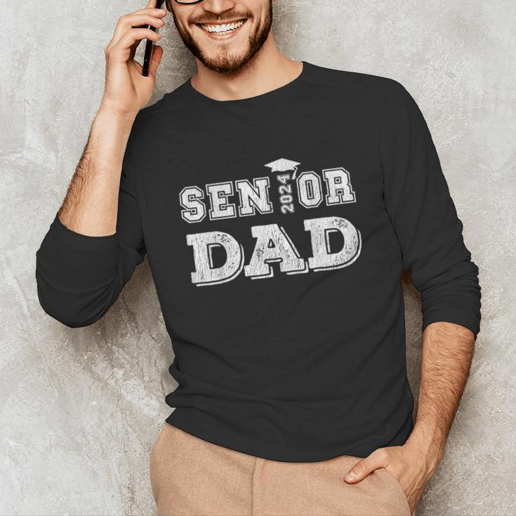 Matching Family Highschool Graduation 2024 Senior Dad Unisex Long Sleeve T-Shirt