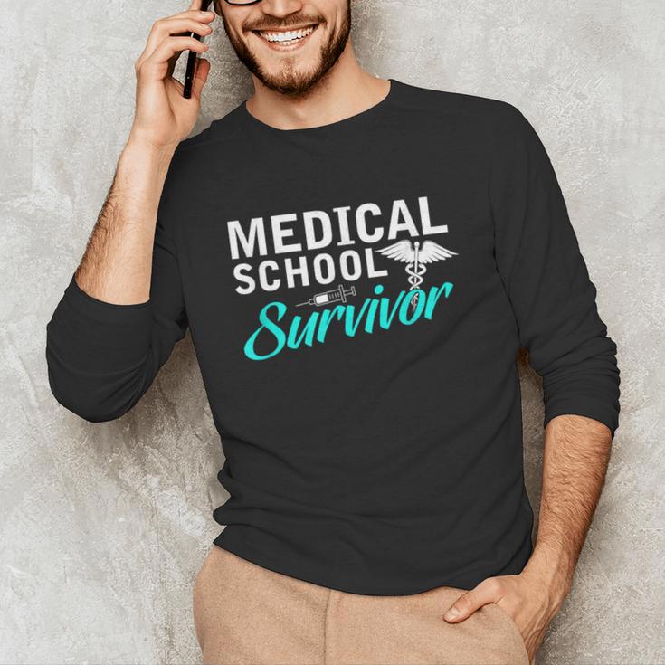 Medical School Survivor Med Student Graduation Unisex Long Sleeve T-Shirt