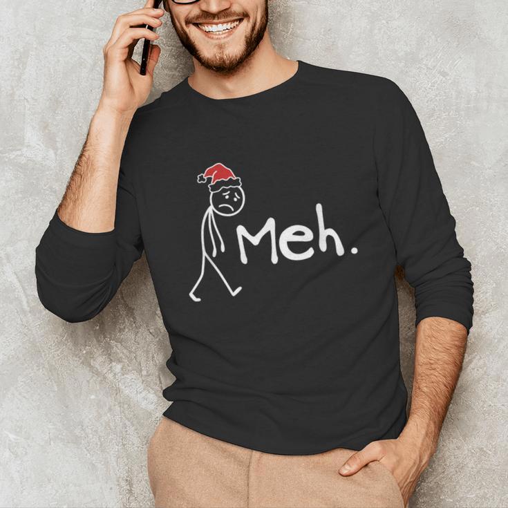 Meh Christmas Introvert Unisex Long Sleeve T-Shirt Meh Christmas Introvert Unisex Long Sleeve T-Shirt
