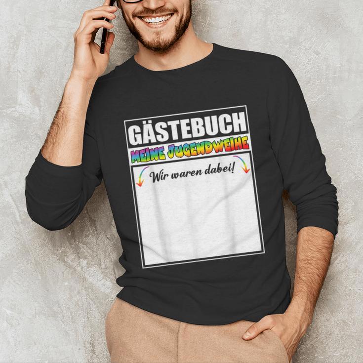 Meine Jugendweihe Guest Book Colourful Wir Waren Dabei MäDchen German Unisex Long Sleeve T-Shirt