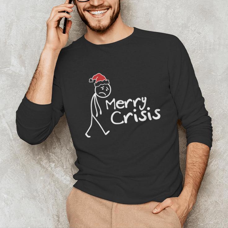 Merry Crisis Christmas Introvert Unisex Long Sleeve T-Shirt Merry Crisis Christmas Introvert Unisex Long Sleeve T-Shirt