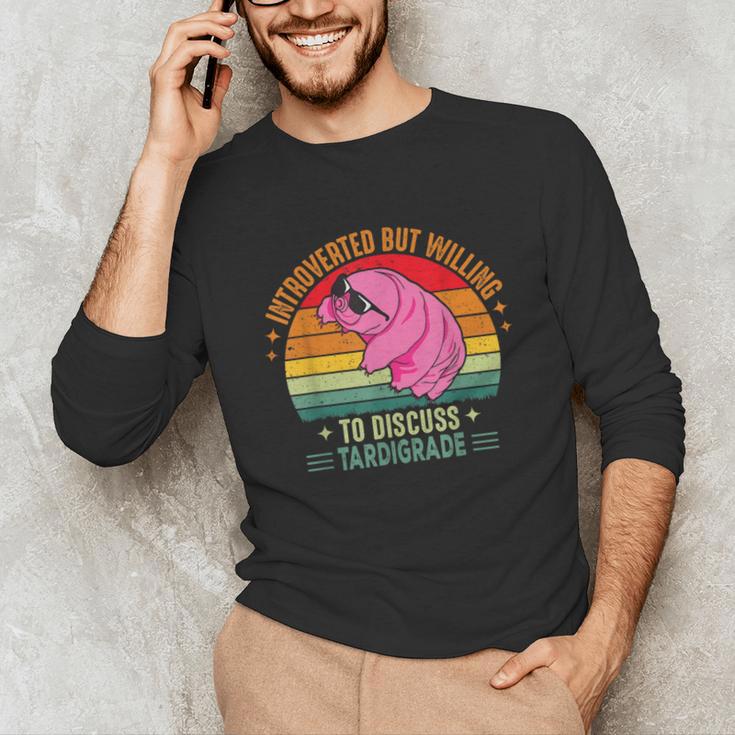 Microbiology Science Nerd STEM Introvert Tardigrades Lover Unisex Long Sleeve T-Shirt