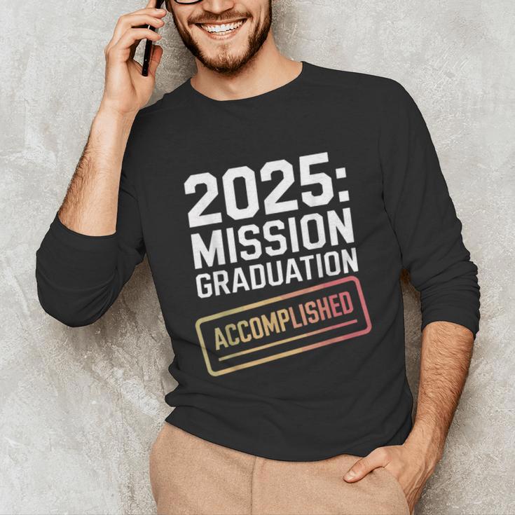 Mission Graduation Accomplished For Class Of 2025 Unisex Long Sleeve T-Shirt