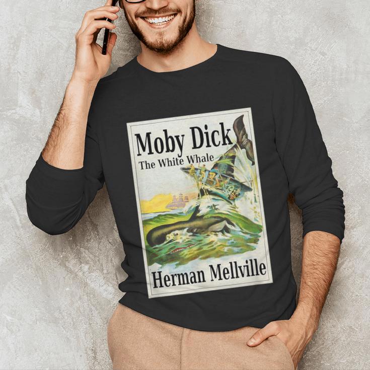 Moby Dick Book Cover Illustration Unisex Long Sleeve T-Shirt