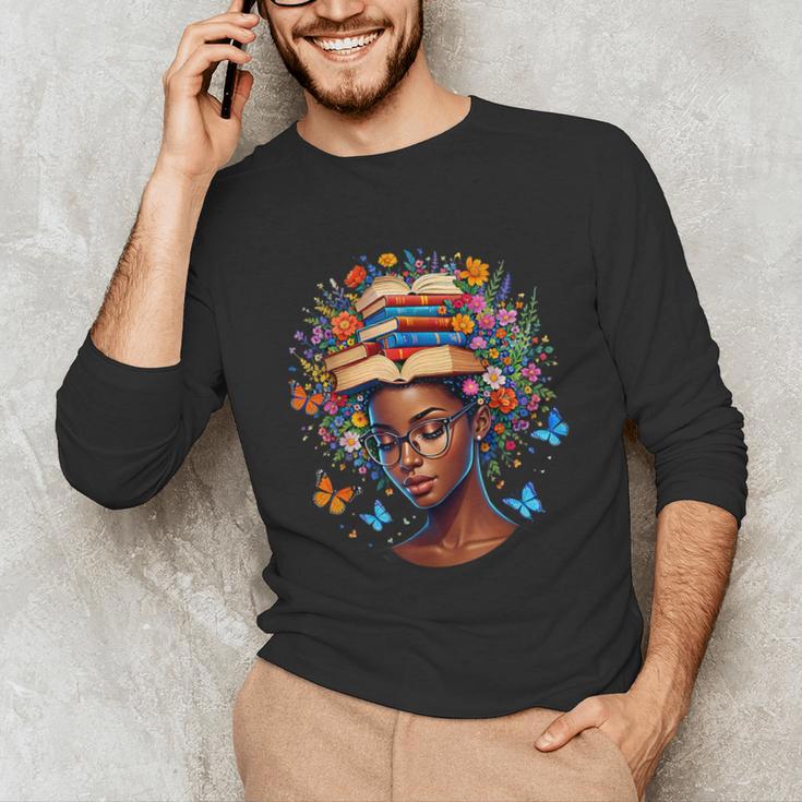 Month Honoring Past Inspiring Pride Melanin Book Unisex Long Sleeve T-Shirt
